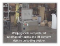 Roto-Jet Agitation Lift Automatic Parts Washer
